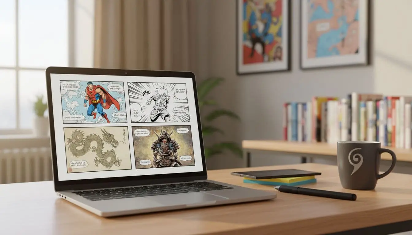 AI Comic Factory: منصة لإنشاء القصص المصورة بالذكاء الاصطناعي دون الحاجة إلى مهارات الرسم