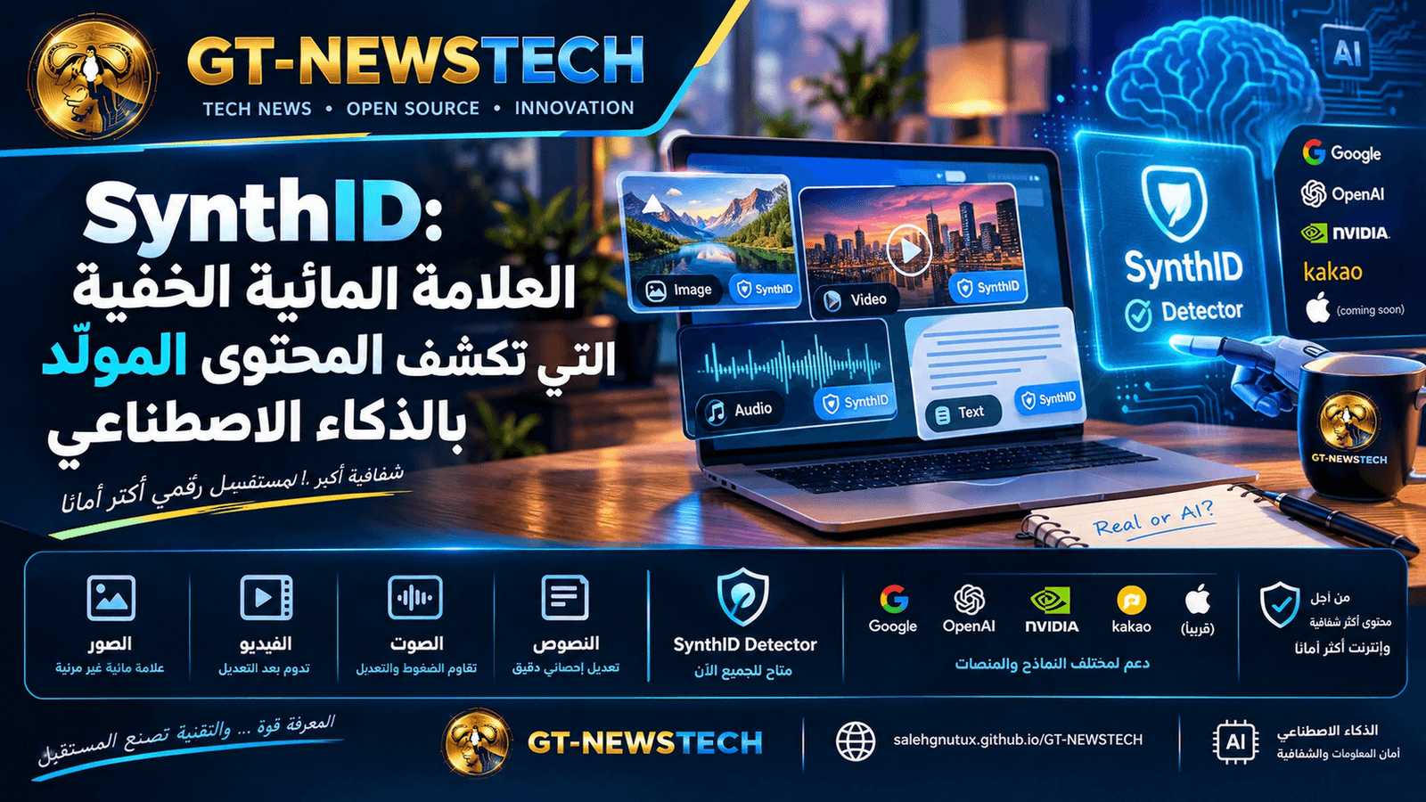 SynthID: العلامة المائية الخفية التي تكشف المحتوى المولّد بالذكاء الاصطناعي