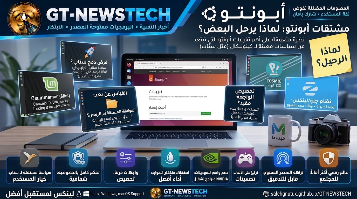 توزيعات خرجت من رحم أبونتو... لكنها تخالف بعض سياساتها. لماذا؟