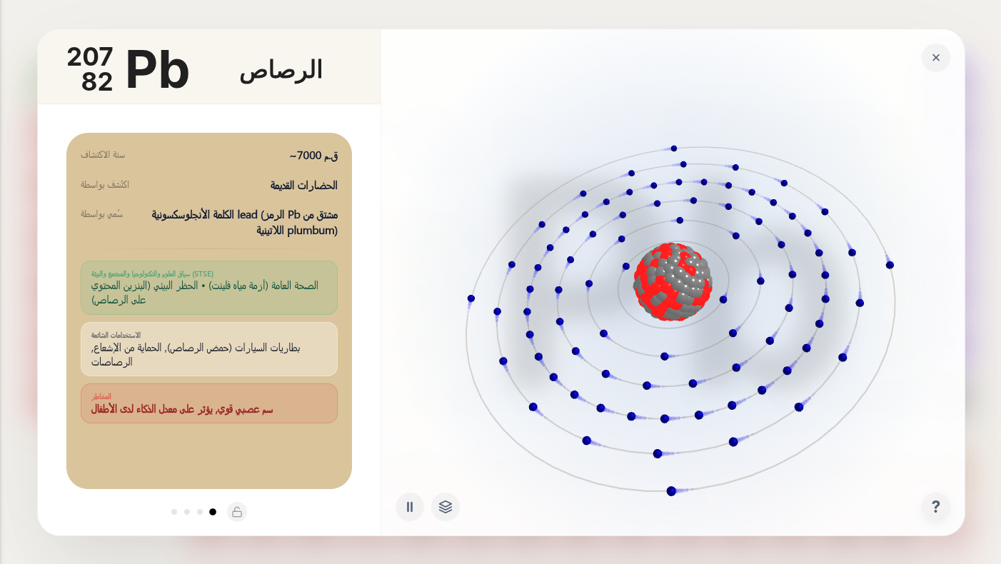 Zperiod: جدول دوري تفاعلي ثلاثي الأبعاد يجمع بين 118 عنصراً وأدوات كيميائية متكاملة