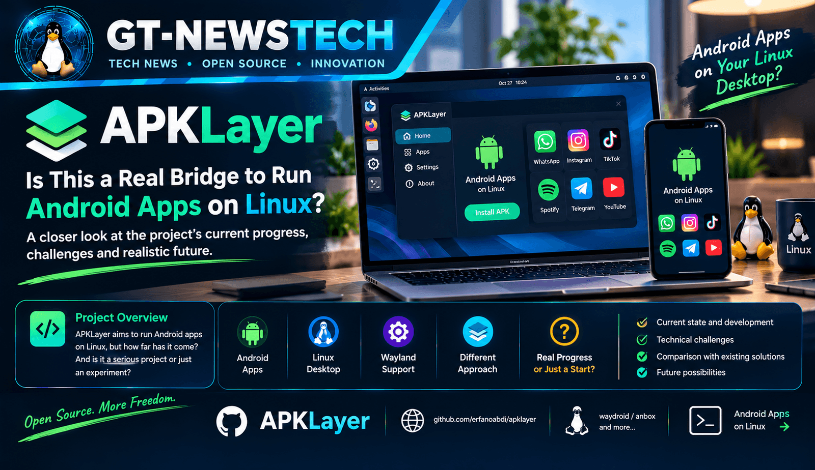 APKLayer: Is This a Real Bridge for Running Android Apps on Linux?