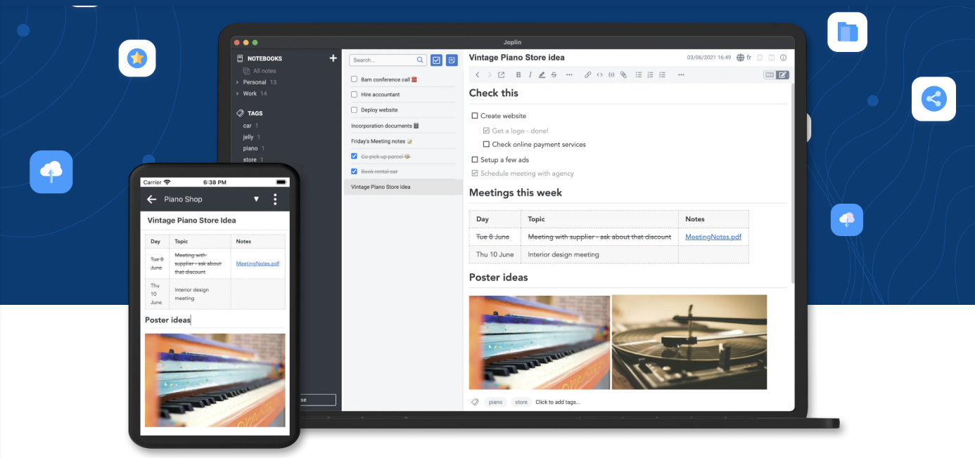 Joplin 3.6: Live Markdown Editing, Improved OneNote Import, and Embedded Video Support